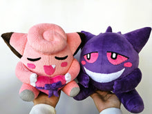 Load image into Gallery viewer, Custom Clefairy with Gengar plushies and a heart in the middle
