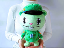 Load image into Gallery viewer, Handmade custom Flippy the green bear plush