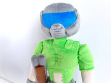 Load image into Gallery viewer, Handmade custom Old Doomguy plush