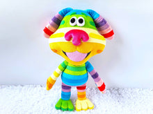 Load image into Gallery viewer, Handmade custom Rainbow Puppy plush
