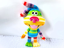 Load image into Gallery viewer, Handmade custom Rainbow Puppy plush