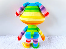 Load image into Gallery viewer, Handmade custom Rainbow Puppy plush