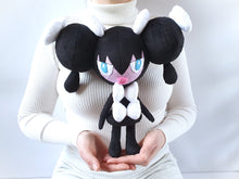 Load image into Gallery viewer, Handmade custom Gothita plush Gothorita Gothitelle