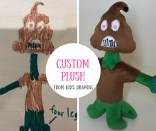 Load image into Gallery viewer, Custom plush from kids drawing