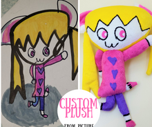 Load image into Gallery viewer, Custom plush from the drawing