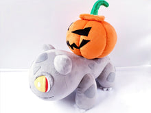 Load image into Gallery viewer, Custom Bulbasaur plush with pumpkin