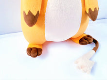 Load image into Gallery viewer, Handmade custom Fat Raichu plush from drawing