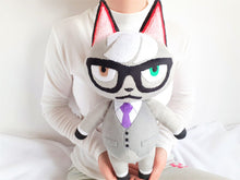Load image into Gallery viewer, Handmade custom Raymond the cat plush home decor