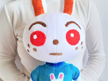 Load image into Gallery viewer, Handmade custom Ruby the rabbit plush home decor