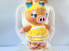 Load image into Gallery viewer, Handmade custom Pancetti the pig plush home decor