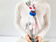 Load image into Gallery viewer, Handmade custom Vanny the bunny toy plush