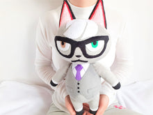 Load image into Gallery viewer, Handmade custom Raymond the cat plush home decor