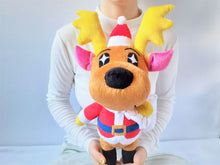 Load image into Gallery viewer, Handmade custom Jingle the deer Christmas plush home decor