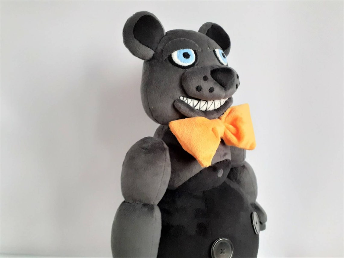 Shadow Freddy black Withered Version Handmade Fnaf Plush by 