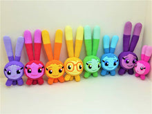 Load image into Gallery viewer, Set of  8 crochet handmade squeaky peepers plushies