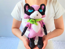 Load image into Gallery viewer, Handmade custom Tanya Keys the tanuki plush