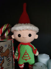 Load image into Gallery viewer, Christmas elf toy crochet