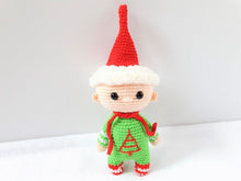 Load image into Gallery viewer, Christmas elf toy crochet