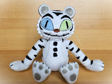 Load image into Gallery viewer, Custom handmade White Tiger Rock plush
