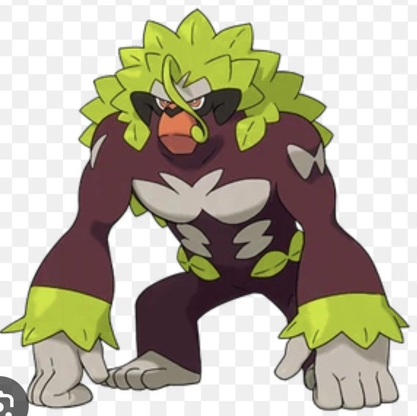 Custom handmade Shiny Rillaboom plush from picture