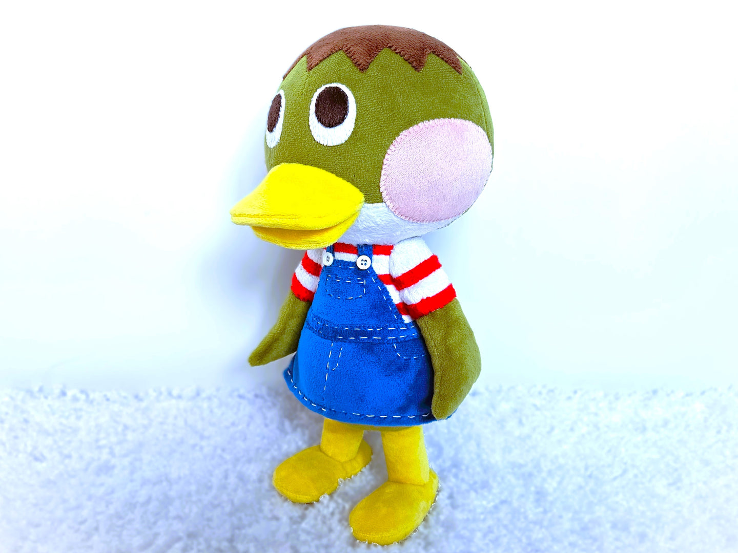 Handmade custom Deena the duck plush