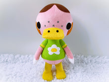 Load image into Gallery viewer, Handmade custom Freckles the duck plush
