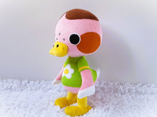 Load image into Gallery viewer, Handmade custom Freckles the duck plush
