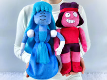 Load image into Gallery viewer, Custom Sapphire und Ruby Steven Universe plush
