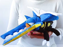 Load image into Gallery viewer, Custom Vikavolt plush and evolution
