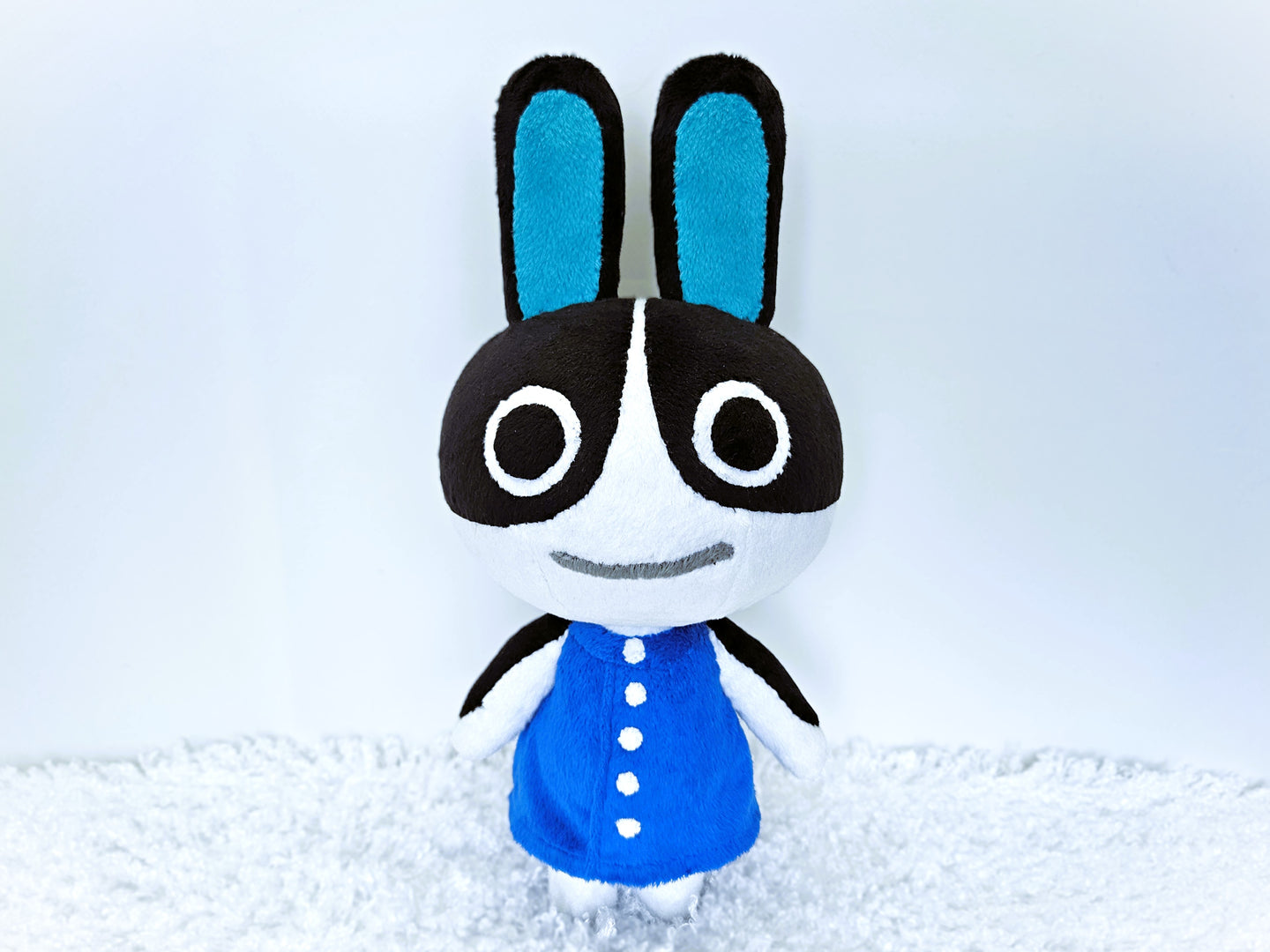 Handmade custom Dotty the rabbit plush