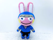 Load image into Gallery viewer, Custom Snake the rabbit plush
