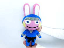 Load image into Gallery viewer, Custom Snake the rabbit plush
