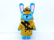 Load image into Gallery viewer, Handmade custom Sholmes bunny plush
