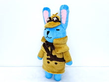 Load image into Gallery viewer, Handmade custom Sholmes bunny plush
