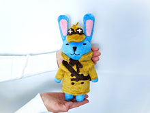 Load image into Gallery viewer, Handmade custom Sholmes bunny plush
