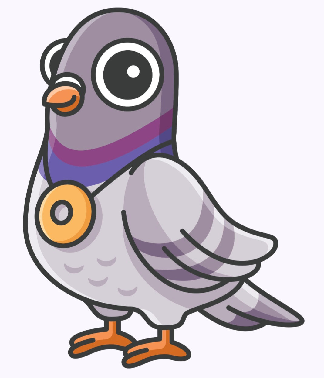Custom pigeon logo plush