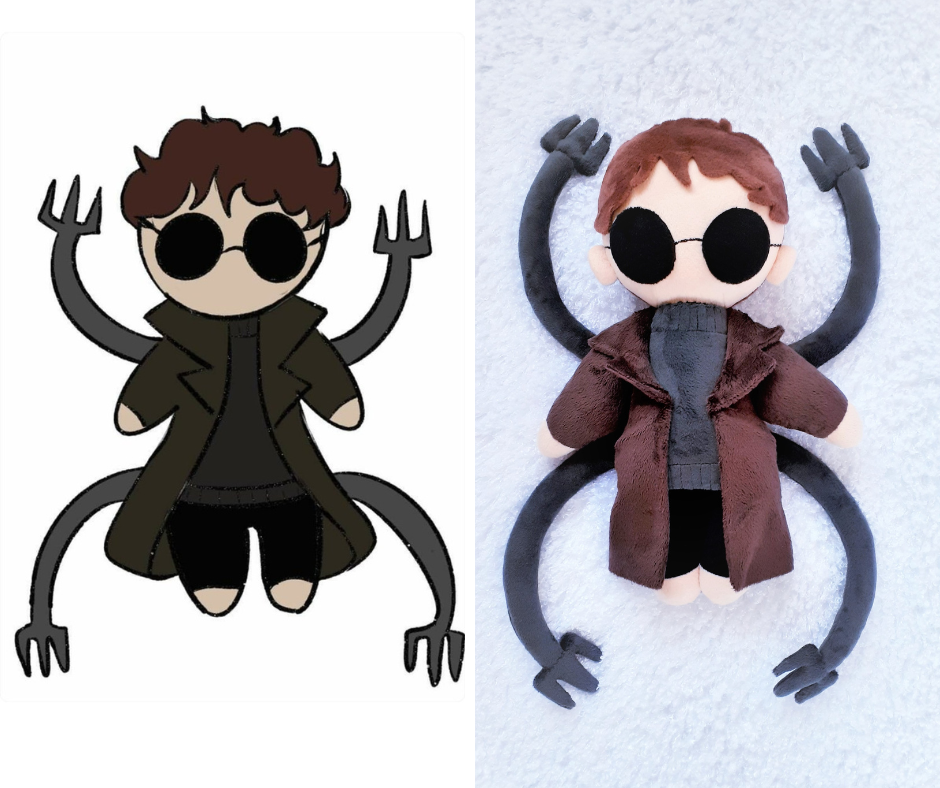 Handmade custom Doc Ock plush from the picture or any other character