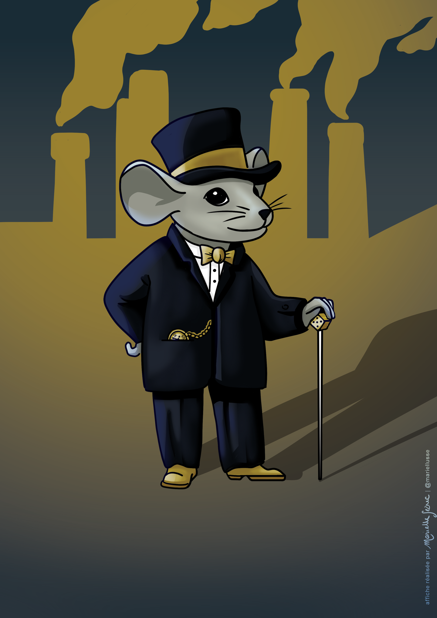 Custom mouse plush from drawing