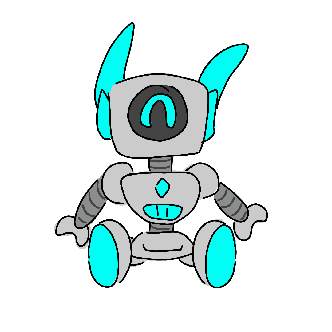 Custom robot plush from OC drawing