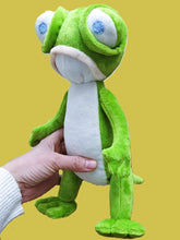 Load image into Gallery viewer, Handmade custom Zack the lizard plush from Bernard Bear
