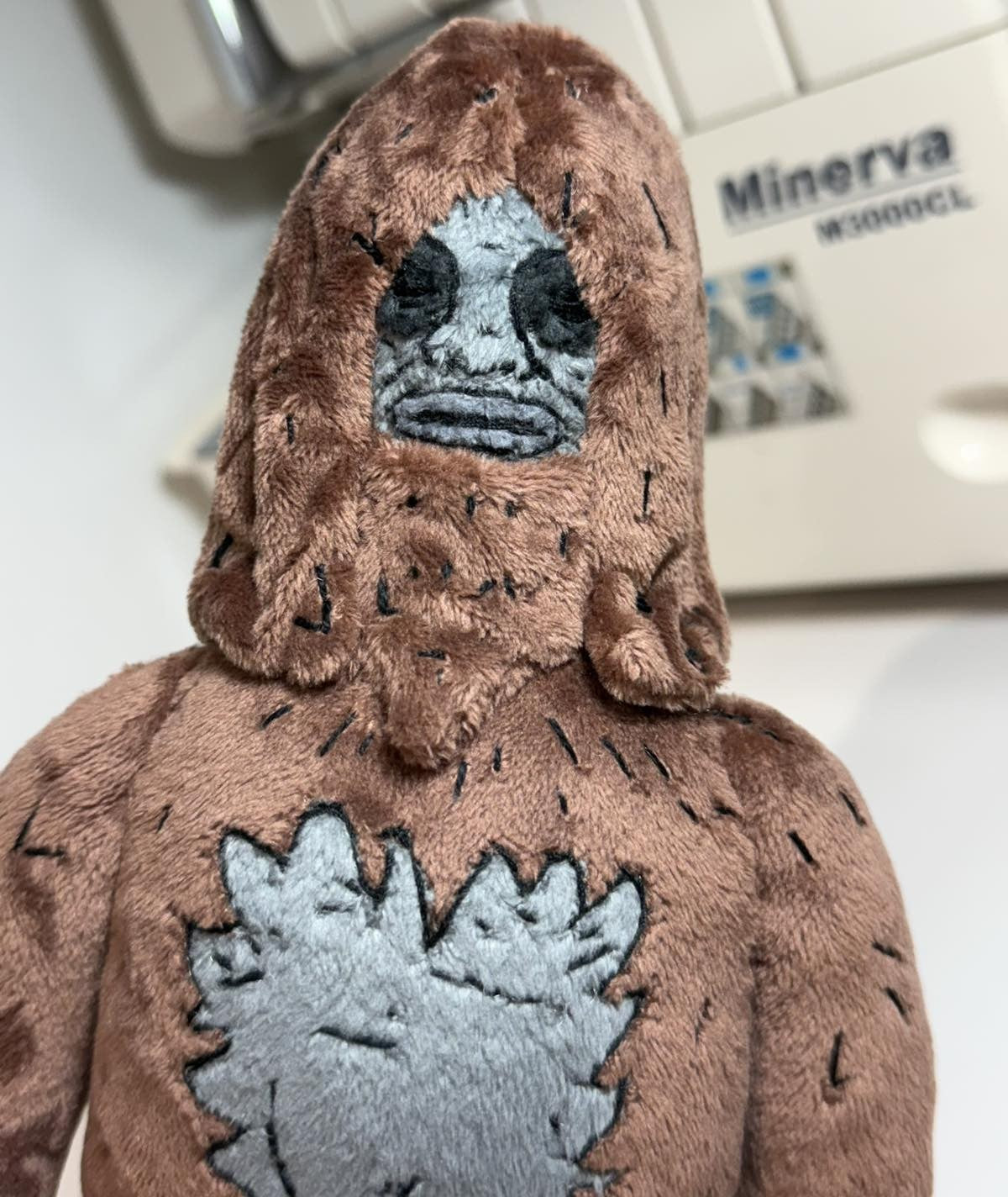 Custom handmade Sassy the Sasquatch plush