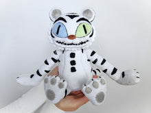 Load image into Gallery viewer, Custom handmade White Tiger Rock plush
