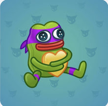 Load image into Gallery viewer, Custom frog Pepe plush with heart from the picture
