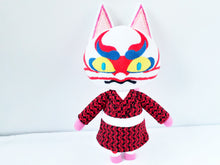 Load image into Gallery viewer, Custom Kabuki the cat plush
