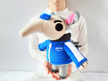 Load image into Gallery viewer, Custom Antonio the anteater plush
