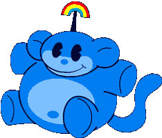 Reserved custom teal rainbow monkey Codename Kids Next Door