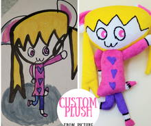 Load image into Gallery viewer, Custom plush from the drawing
