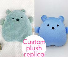 Load image into Gallery viewer, Custom replica plush from your photo home decor
