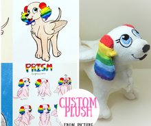 Load image into Gallery viewer, Custom plush from kids drawing
