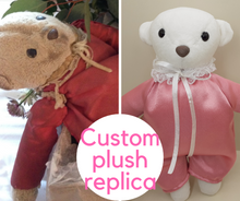 Load image into Gallery viewer, Custom replica plush from your photo home decor
